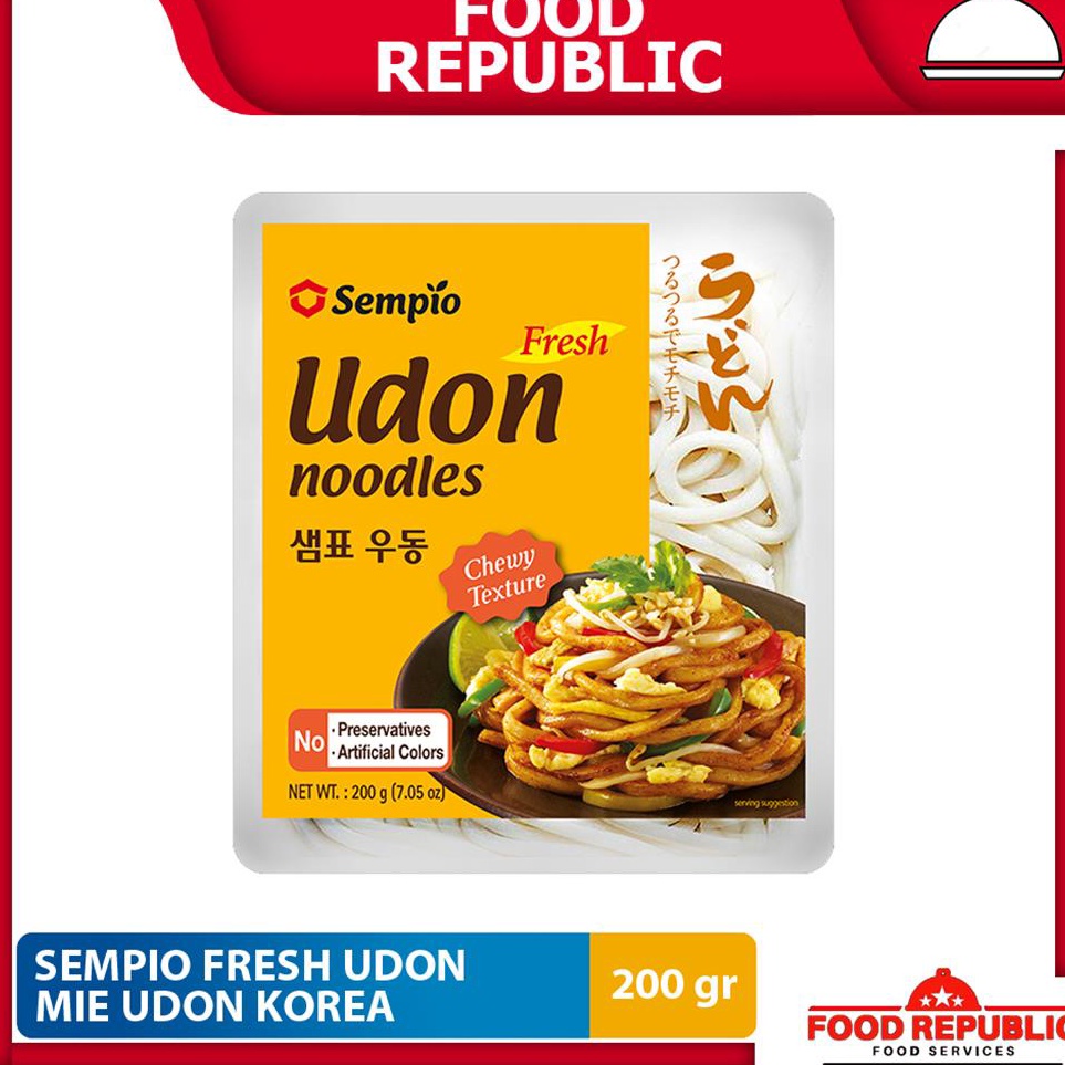 

>V44859) Sempio Fresh Udon Noodle / Mie Tebal / Mie Udon Segar Instant 200 GR Korea