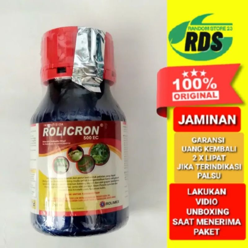 insektisida rolicron 500 EC 250ml Bahan aktif Profenofos Pembasmi ulat