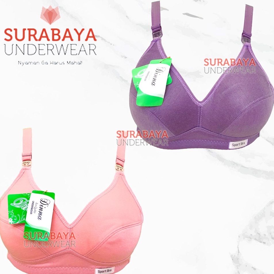 [KODE 77]  SPORT BRA KATUN NYAMAN BUAT SEHARI HARI SIZE BESAR MERK DN (SIZE 34-46)