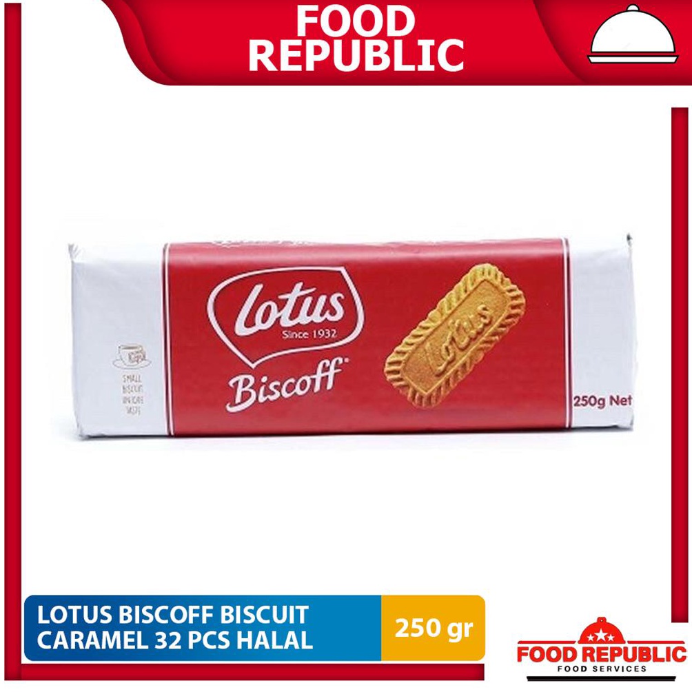 

Harga Diskon LOTUS BISCOFF BISCUIT KARAMEL 250 GR 32PC - CARAMELISED BISCUITS HALAL WZC