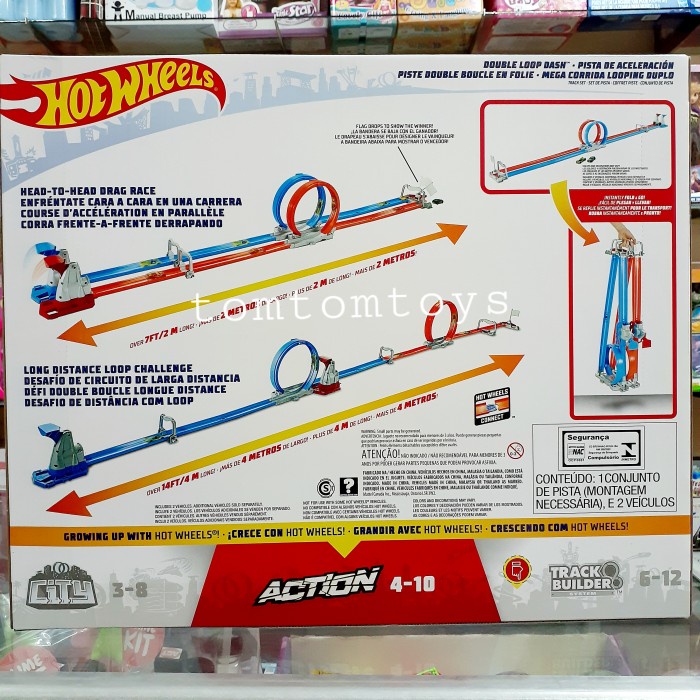 HOT SALE HOT WHEELS DOUBLE LOOP DASH TRACK /ARENA JALAN HOT WHEELS/HOT WHEELS TERLARIS