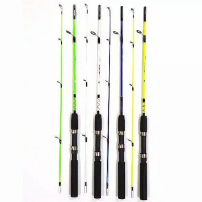 Joran Pancing Sambung 2 Panjang 135 Joran Fiber Lentur Sesuai Di Foto