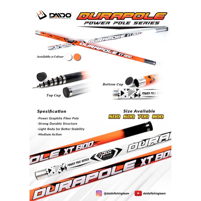 Pole / Tegek Daido Durapole Ruas 1Cm Panjang 5M 6M 7M M