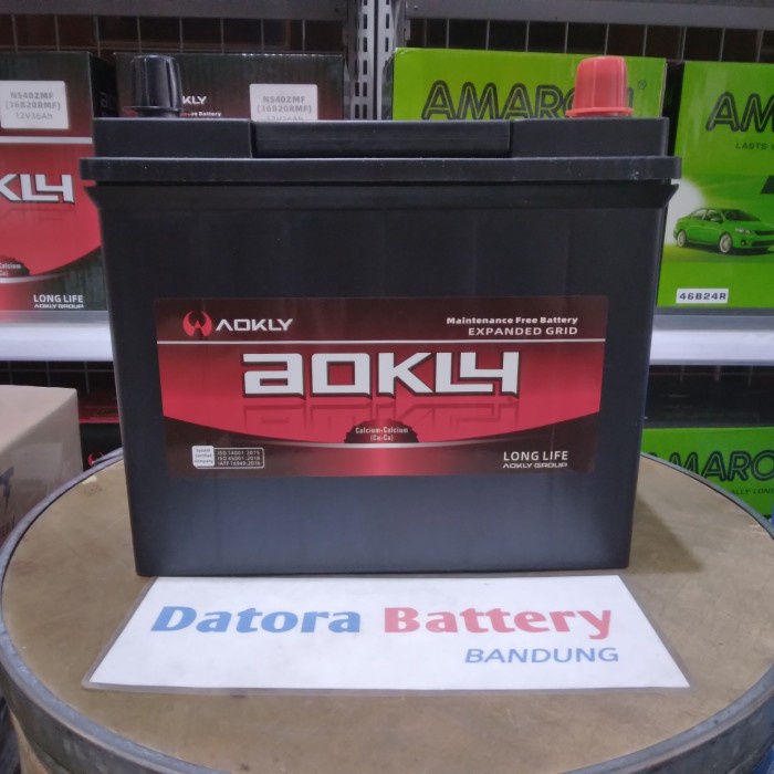 Terlaris Ecu Aki Kering Mobil Agya/Ayla/Jazz/Brio Aokly Mf Ns40Zl 12V 36Ah