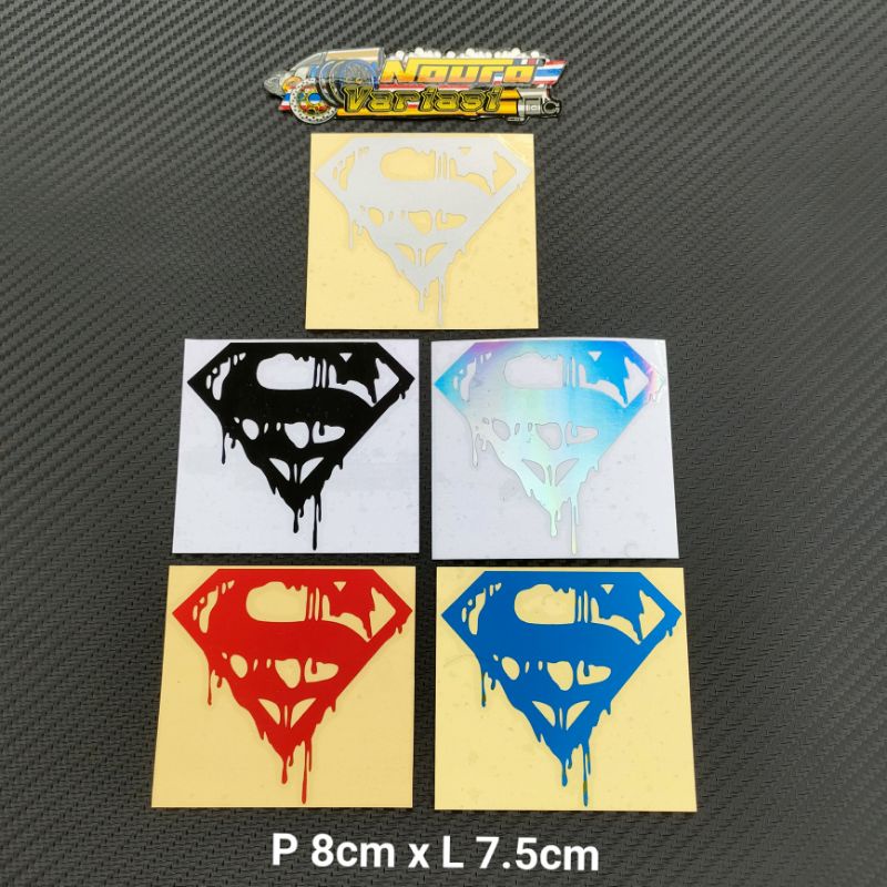 Stiker cutting superman s berkualitas