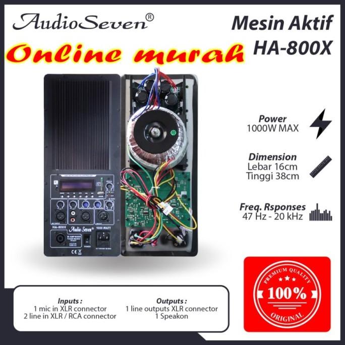 Mesin Speaker Aktif Power Kit Audio Seven Ha 800X 1Psc Ha800X Original Inarahza