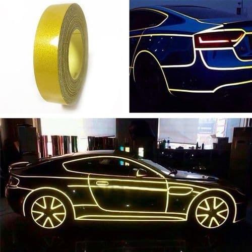 

Sticker Reflektif Tape List Garis Marka Marking Tanda 2 Cm Roll Murah