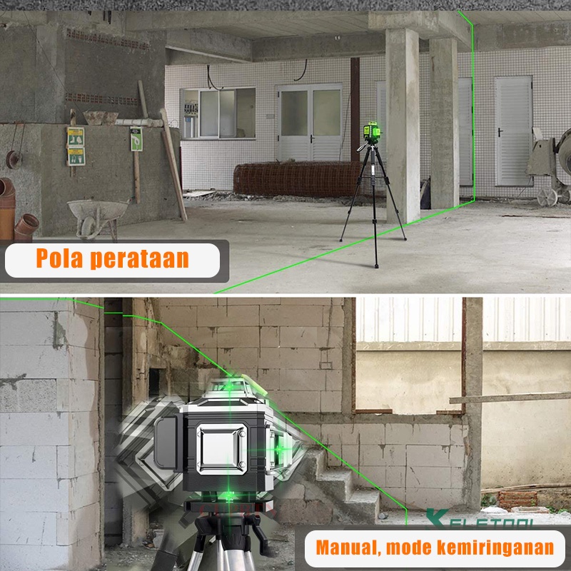 Promosi Khusus waterpass laser16 line 4D laser line level 360 rotari laser level laser leveling