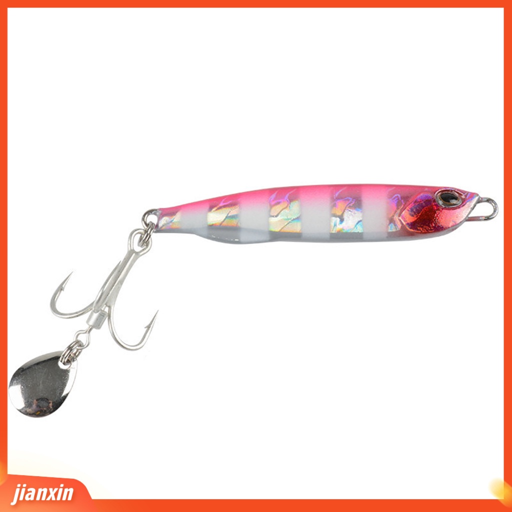 [Jianxin] 30g/7.5cm Memancing Umpan 3D Simulasi Fisheye Treble Hook Bercahaya Menggoda Logam Memancing Spanyol Buckthorn Plat Besi Memancing Luar Ruangan