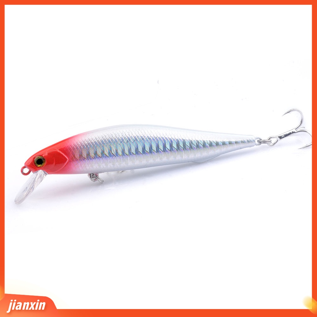 [Jianxin] 14g/11cm Umpan Keras 3D Simulasi Fisheye Tajam Kait Tahan Lama Angling Plastik Air Tawar Bass Blackfish Umpan Jalan Memancing Luar Ruangan