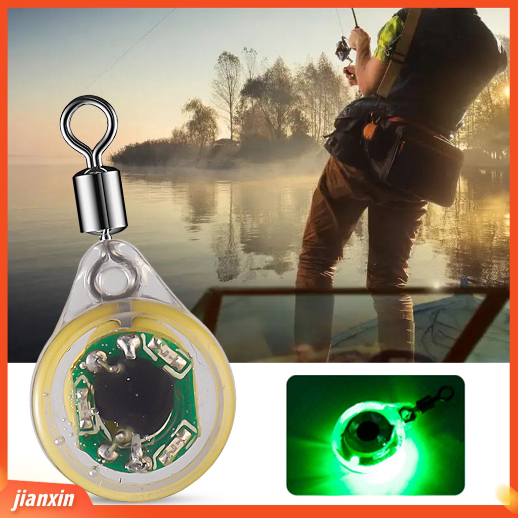 [Jianxin] fishing Lure Lampu Deep Drop Underwater Simulasi Fisheye Tackle Profesional Attract Fish Tahan Air LED Lure Attractant Button Fish Gathering Light Outdoor Fishing