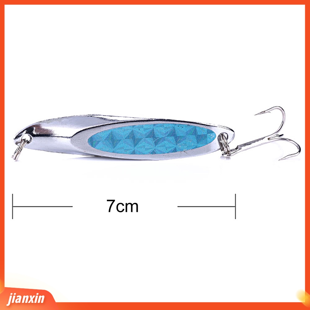 [Jianxin] 7cm/21g Umpan Pancing Beveling Reflektif High Gloss Tajam Kait Warna Terang Heavy Duty Metal Panjang Casting Laut Memancing Spinnerbait Buatan Umpan Perlengkapan Memancing