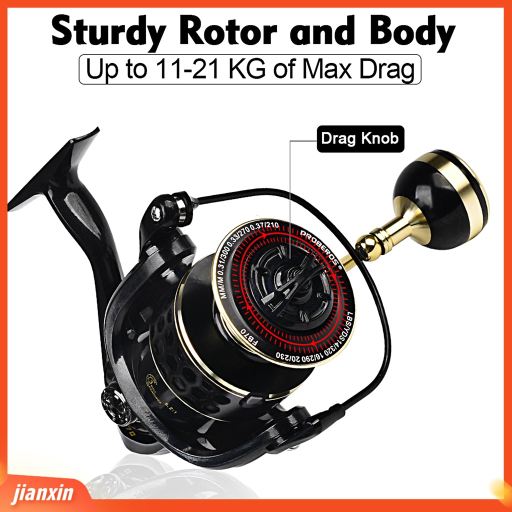 [Jianxin] spinning Reel 3BB Ultra-light Halus Nyaman Grip Portable High-speed Metal Long Casting Sea Fishing Wheel Perlengkapan Memancing