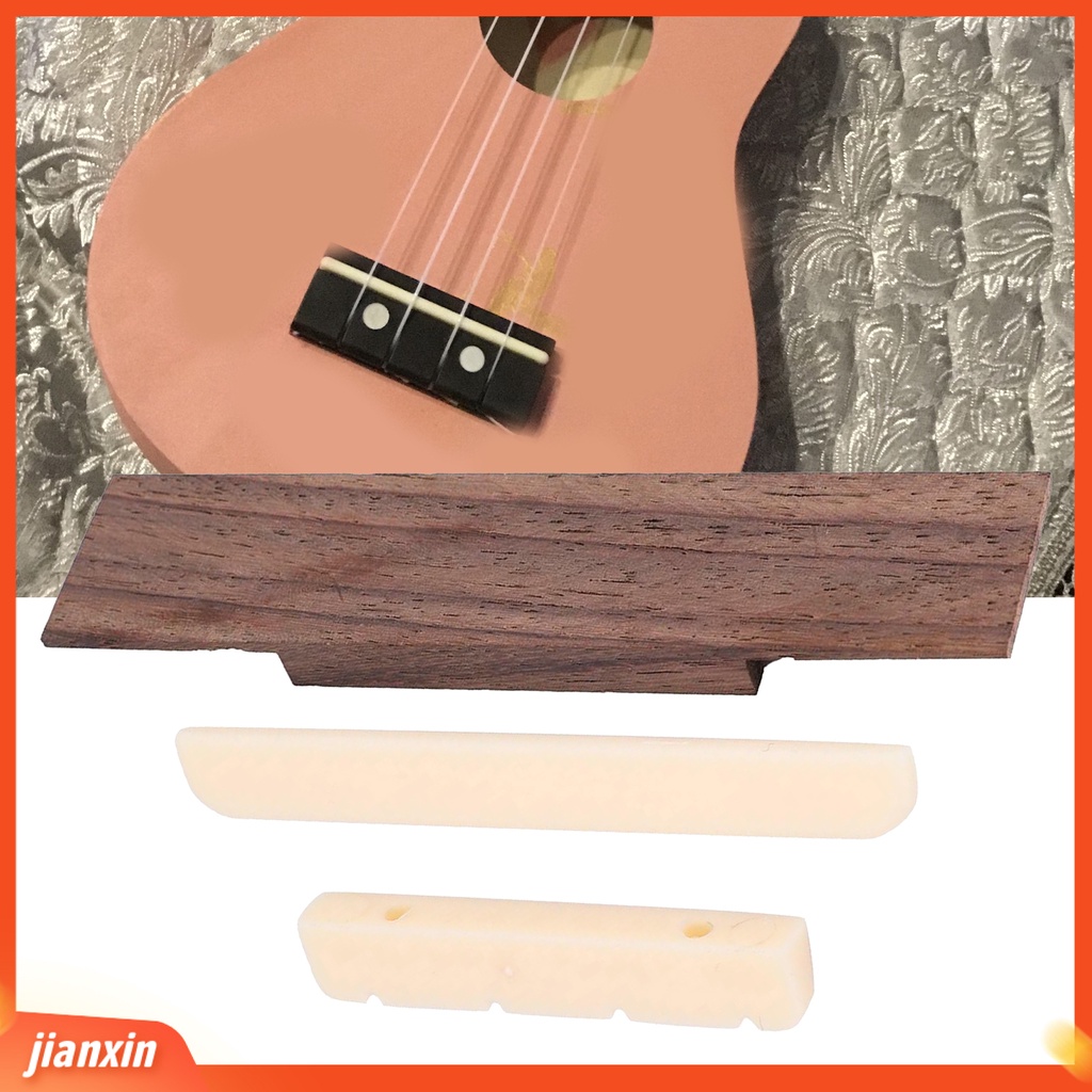 [Jianxin] Skin-Friendly Ukulele Bridge 4 String Ukulele Guitar Rosewood Bridge Resonant Instrument Supplies