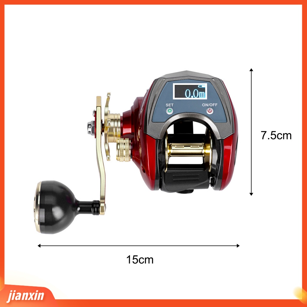 [Jianxin] Fishing Reel / Penggulung Senar Pancing Drag Anti Karat Akurat Dengan Display Digital