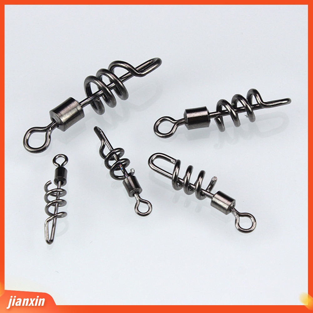 [Jianxin] 20pcs Kili-kili Pancing Bahan Stainless Steel dengan 8 Bentuk