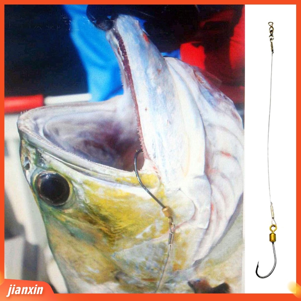 [Jianxin] 5pcs Kail Pancing Anti Gigit Bahan Stainless Steel