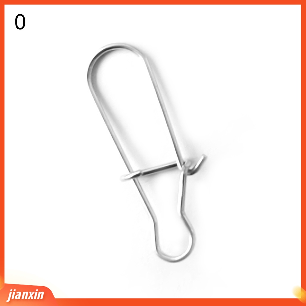 [Jianxin] 100pcs Konektor Kail Pancing Bahan Stainless Steel