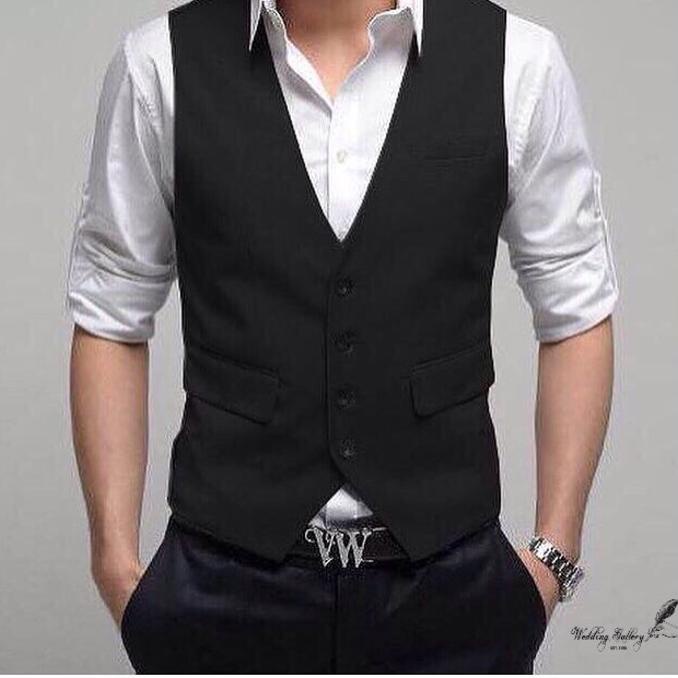 Vest Rompi Jas Dalaman Jas Hitam Pria Ready Stok Murah Uk Xxxl