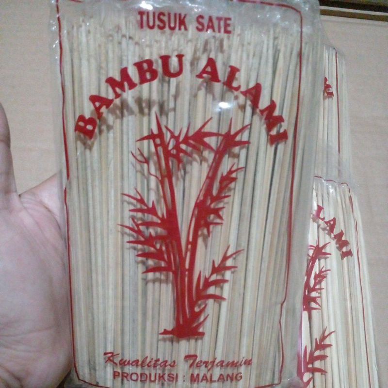 Tusuk sate tusuk bakso tusuk pendek bambu alami tusuk sate hajatan