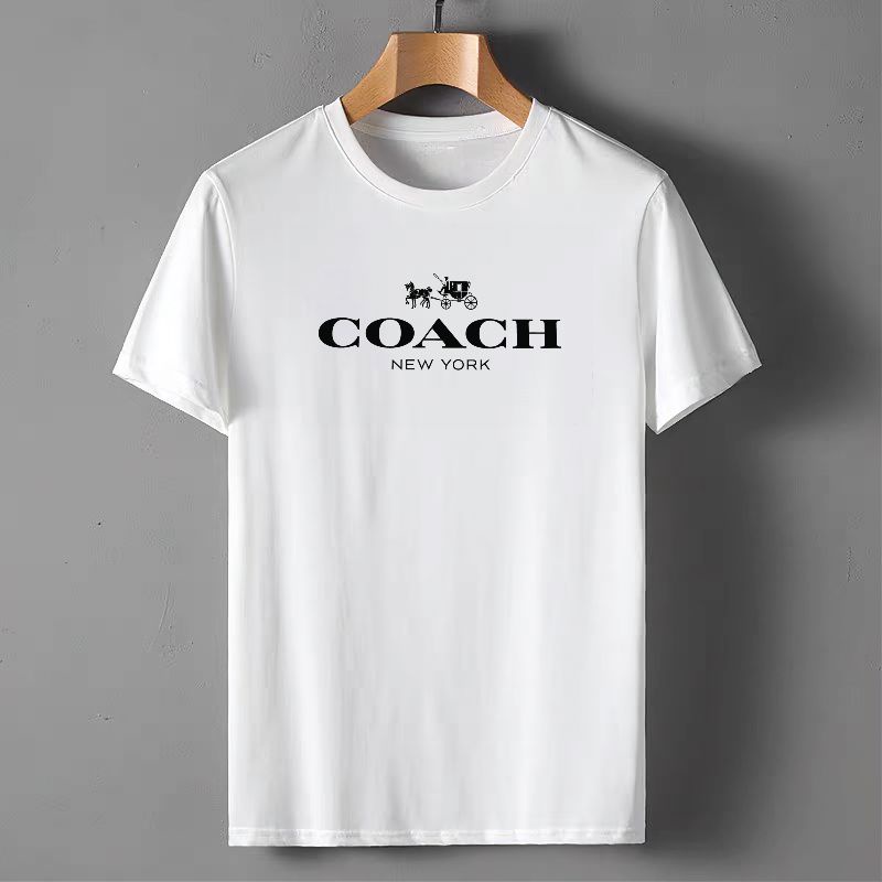 Kaos Distro Pria Coach Baju Oblong Cowok Lengan Pendek Pakaian Atasan Pria Dewasa Cod