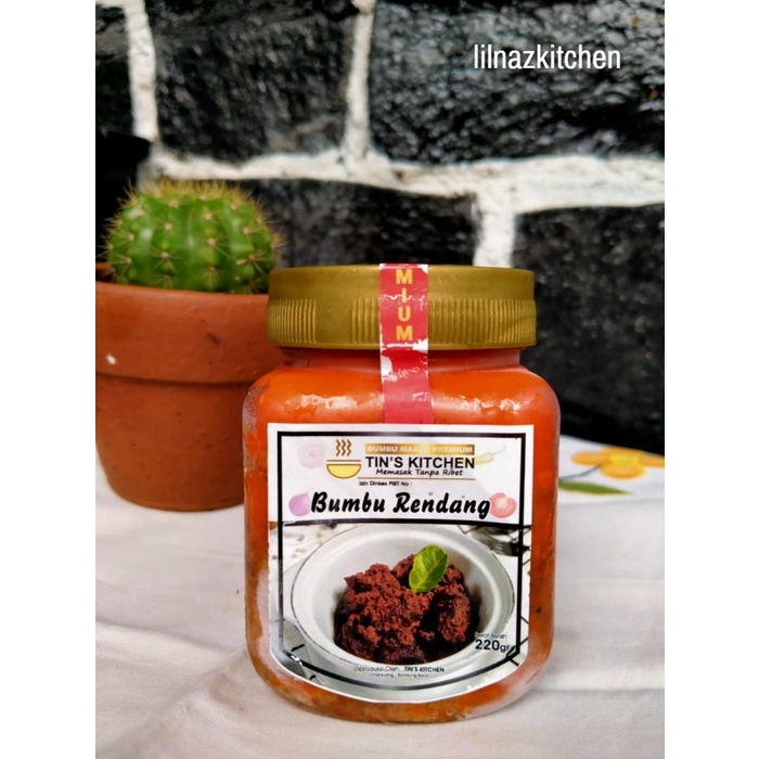 

Bumbu Special Rendang Padang Instan Dapur Tins Non Msg Tanpa Gawet