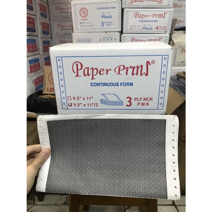 

R Print Form 9.5 X 11/2 3 Ply Khusus Slip Gaji Kertas Constinous