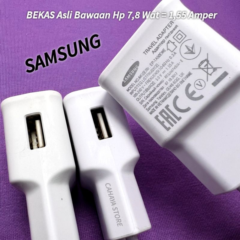 Adaptor Resmi S4msung Copotan 1,55A J7 J8 J5Pro A10S A03 M02 A02 A04E A02S A03S A72018 A6 A6Plus J52