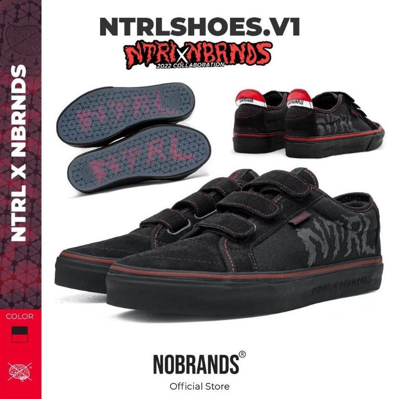 SEPATU NOBRANDS X NTRL ALL BLACK ORIGINAL NOBRAND NTRLSHOES GARUDA DIDADAKU SNEAKERS NBRNDS NETRAL