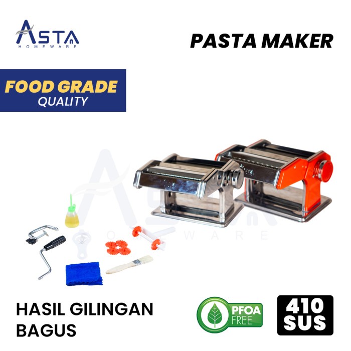 Terlaris Mesin Gilingan Mie -Asta Pasta Maker Molen Stainless Steel Anti Karat