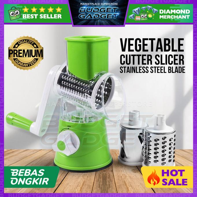 Alat Giling Parut Keju Sayuran Buah Round Blades Slicer Putar - Cy-806