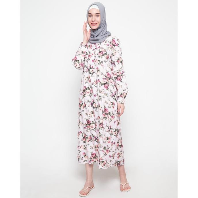 Grosir St.Yves Daster Muslim Mawar Antik/Daster Menyusui/Baju Menyusui