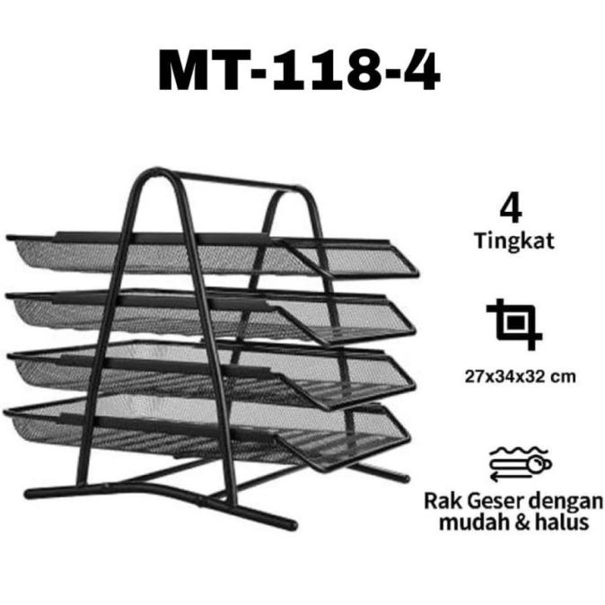 

Bos Letter Tray Besi 4 Susun/Rak Dokumen /Rak Susun/Laci/Wadah Kertas Paling Viral
