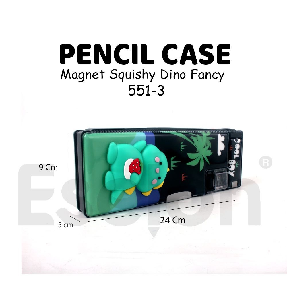 

KOTAK PENSIL MAGNET SQUISHY DINO 551-3 / KOTAK PENSIL SQUISHY