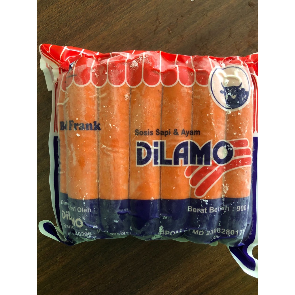 

DILAMO BEEF FRANKFURTER 900 GR DAGING SOSIS SAPI