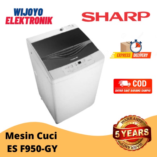 Terlaris Mesin Cuci 1 Tabung Sharp Esf 950P 9Kg Full Otomatis Low Watt