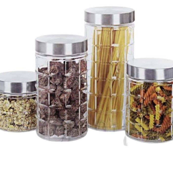 Terlaris Toples Kaca Canister Set - Toples Kue Lebaran - Toples Kacang