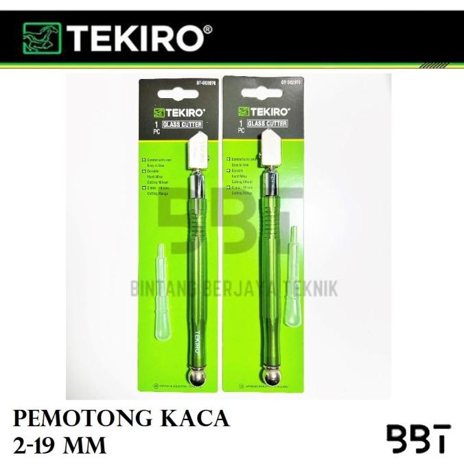 

Tekiro Pemotong Kaca 2-19mm / Alat Potong Kaca / Oil Glass Cutter