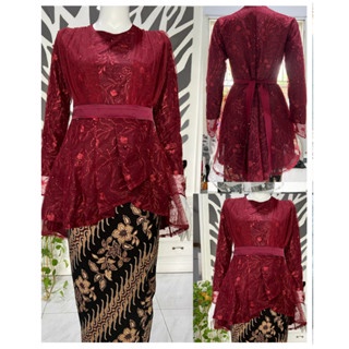 Atasan kebaya Hanum kebaya tile mutiara L XL XXL