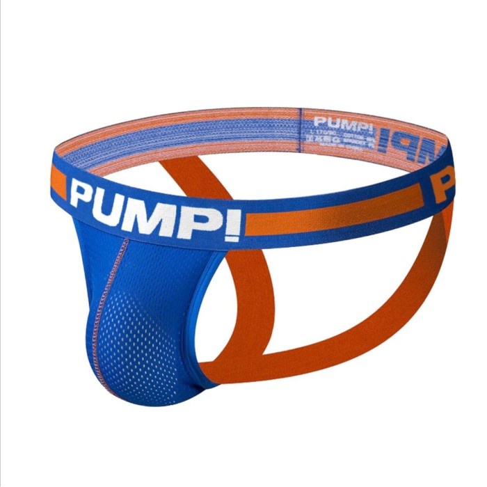 Best Seller Jockstrap Pump Biru Orange, Celana Dalam Pria Jockstrap