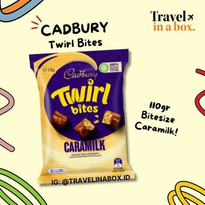 

TWIRL BITES CARAMILK 110GR - CHOCOLATE IMPORT AUSTRALIA