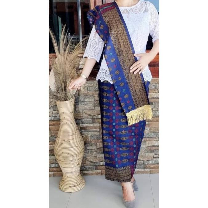 ASLI NEW MOTIF BATIK ETNIK BATAK PUCA ROK+SELENDANG JADI/SIAP PAKAI