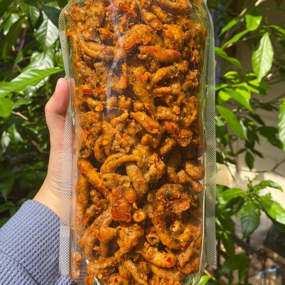 

[KODE PRODUK QC0Z86560] 1/2kg - USUS CRISPY PEDAS DAUN JERUK - USUS KRISPI - KERIPIK USUS