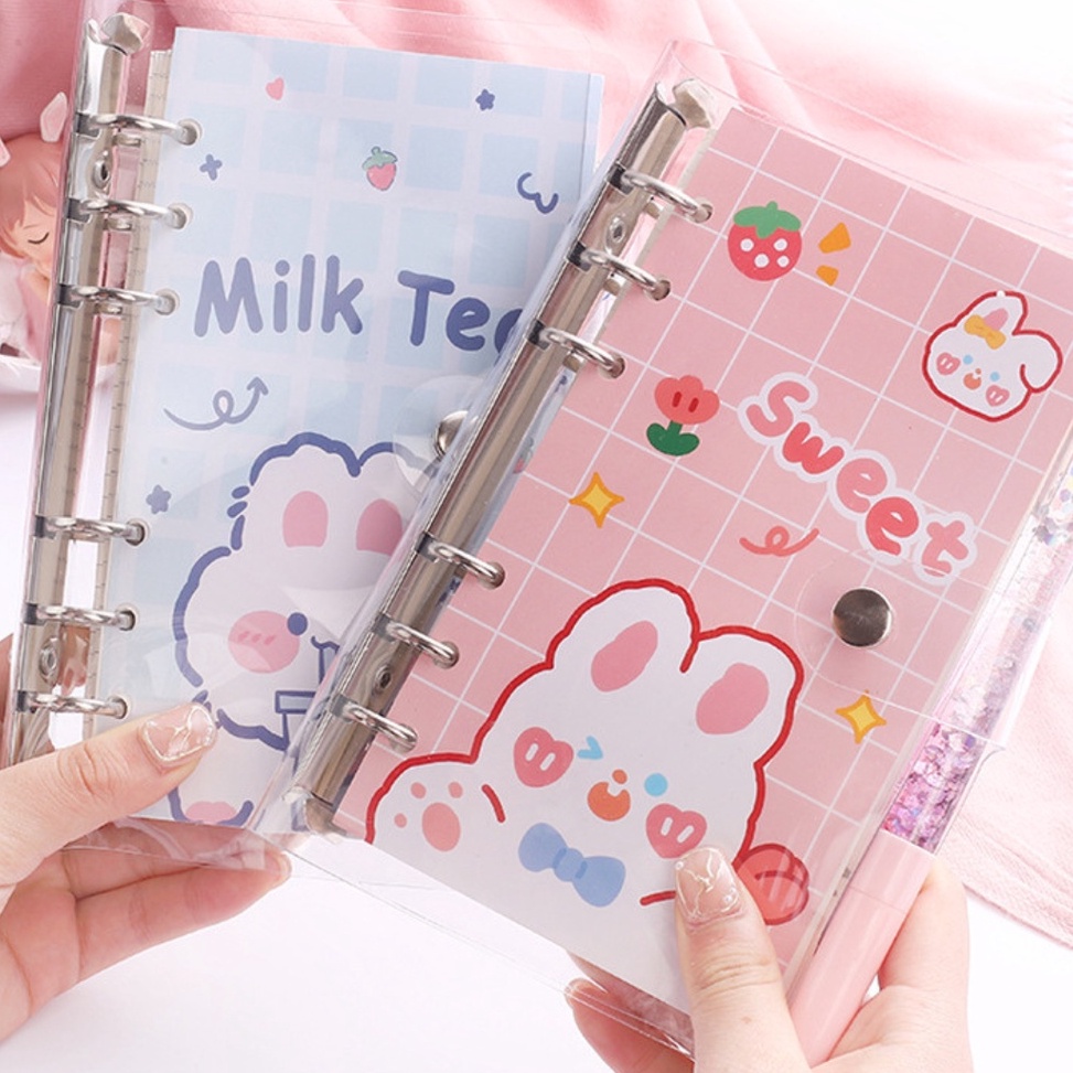 

HOT TOPER Binder Note A6 100 lembar Lucu Karakter Character Daily Planner Aesthetic Estetik
