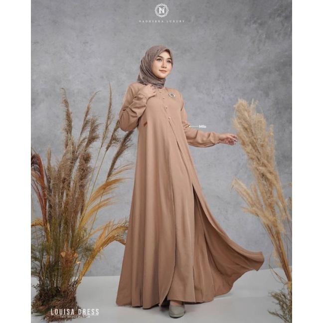Baju gamis louisa dress Nadhera luxury