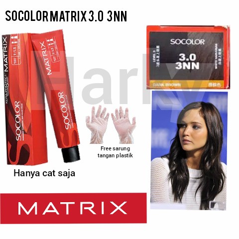 Cat Matrix Socolor 3.0 3NN Dark Brown Pewarna Rambut (cat saja)