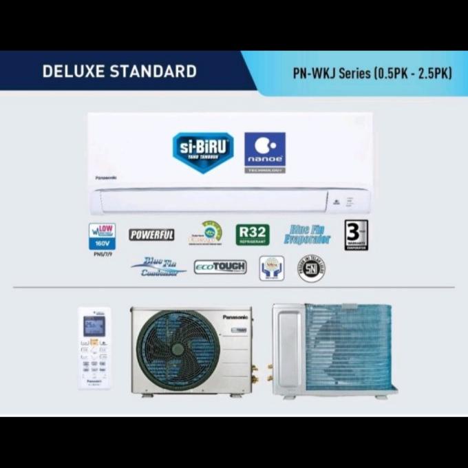 Panasonic AC Deluxe Standard 2 pk CS-PN18WKJ Termasuk Pasang