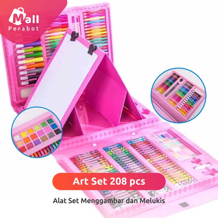 

Best Seller Art Full Set 208 & 150 Pcs Krayon Mewarnai Anak Pensil Crayon Warna