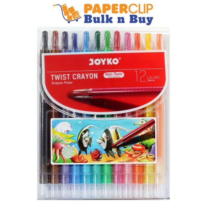 

Best Seller Crayon Putar Joyko 12 Color