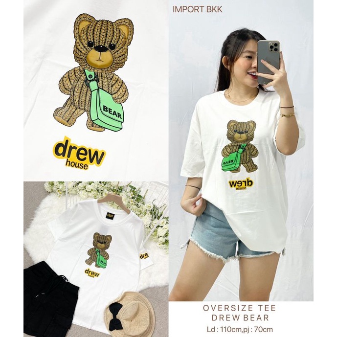 MDLV ~ Kaos Oversize Tee Drew Bear White